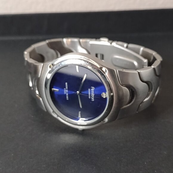 7 Inch Heavy Armitron Watch With Blue Dial - Picture 8 of 13